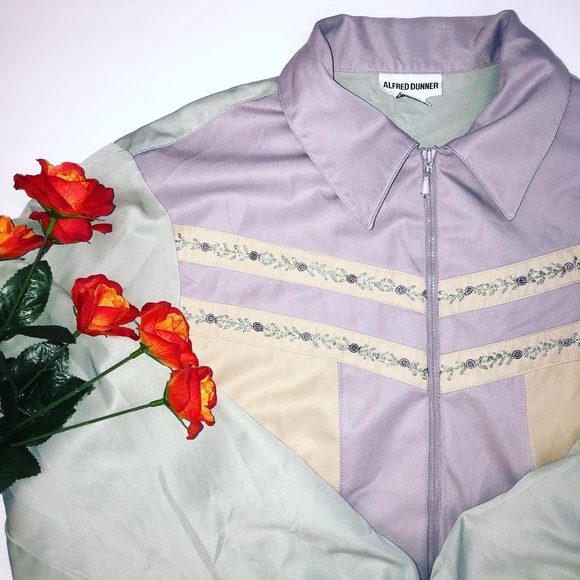 Vintage pastel floral granny core track jacket - Picture 3 of 9